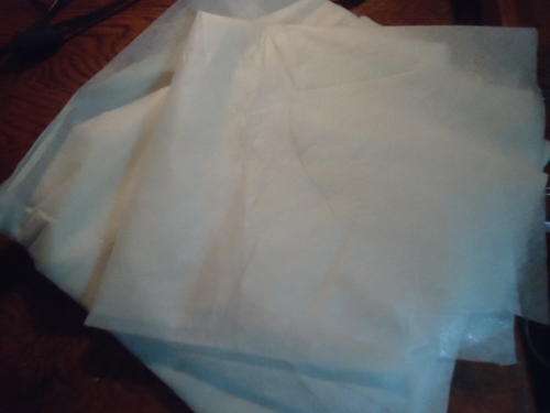 WHITE PATTERN MAKING FABRIC 1.5 M X 115 CM +/-