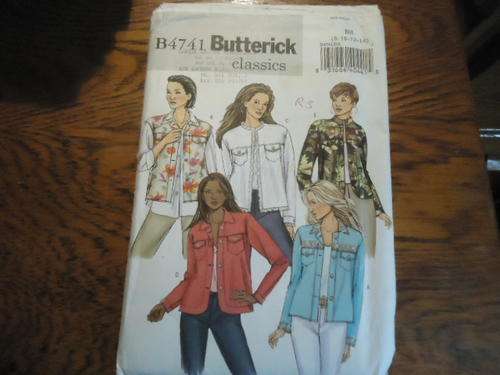BUTTERICK  PATTERNS  B4741  SIZES BB = 8 + 10 + 12 + 14  - COMPLETE