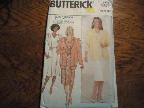 BUTTERICK PATTERNS 3970-  SIZES  8 + 10 + 12   - COMPLETE