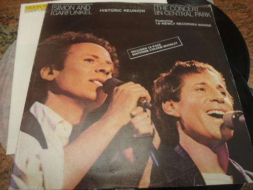 SIMON AND GARFUNKEL -"THE CONCERT IN THE PARK" SCBS 2720 GEFFEN DOUBLE STEREO  GATEFOLD LP+ 12 PAGE
