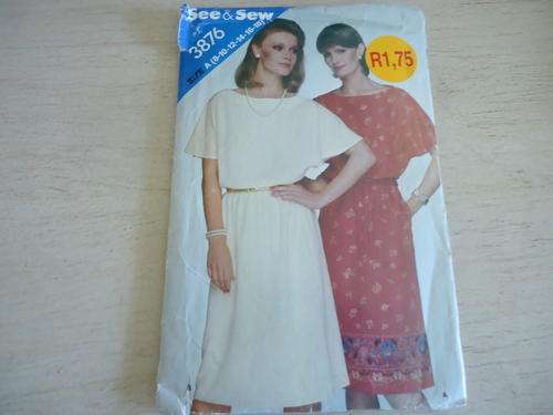 BUTTERICK PATTERNS "SEE & SEW" 3876  SIZE A = 8 + 10 + 12 +14 + 16 + 18 - COMPLETE