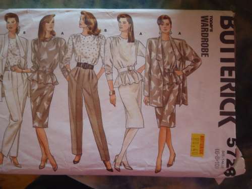 BUTTERICK  PATTERNS 5728  SIZES 6 + 8 + 10 - COMPLETE