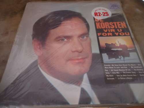 GE KORSTEN "VIR U FOR YOU" 1970 GALA STEREO LP + PLASTIC COVER