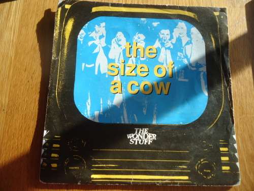 THE WONDER STUFF "SIZE OF A COW" PICTURE SLEEVE UK IMPORT 1991 POLYDOR SEVEN SINGLE