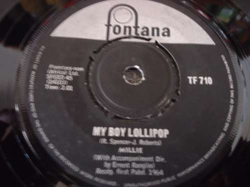 MILLIE "MY BOY LOLLIPOP B/W SOMETHING'S GOTTA BE DONE" 1964 FONTANA SINGLE