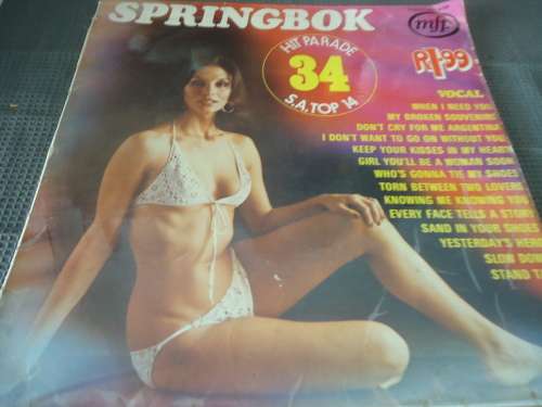 SPRINGBOK HIT PARADE VOLUME 34 - 1977 MFP STEREO LP