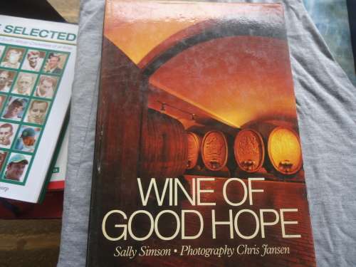 "WINE OF GOOD HOPE BY SALLY SIMSON" -A4 LARGE HARD COVER