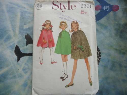 STYLE PATTERNS 2391 GIRL SIZE 12 COMPLETE