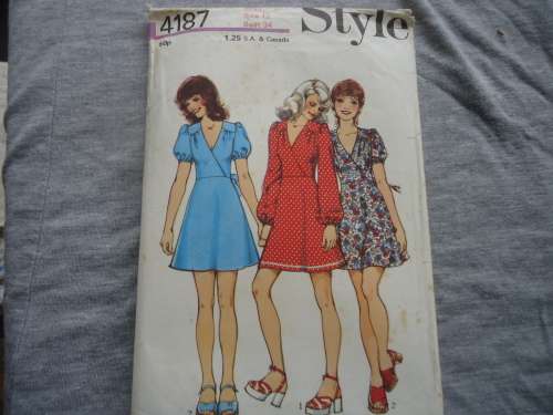 STYLE PATTERNS 4187 MISS SIZE12 BUST 34 COMPLETE AND UNCUT