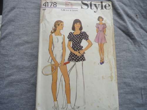STYLE PATTERNS 4178 MISS SIZE 14 BUST 36"  COMPLETE AND UNCUT