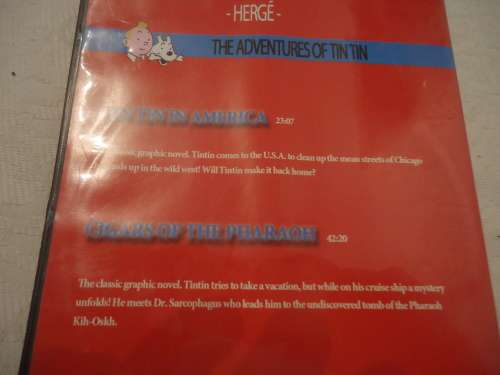 THE ADVENTURES OF TINTIN "TINTIN IN AMERICA + CIGARS OF THE PHARAOH" - HERGE