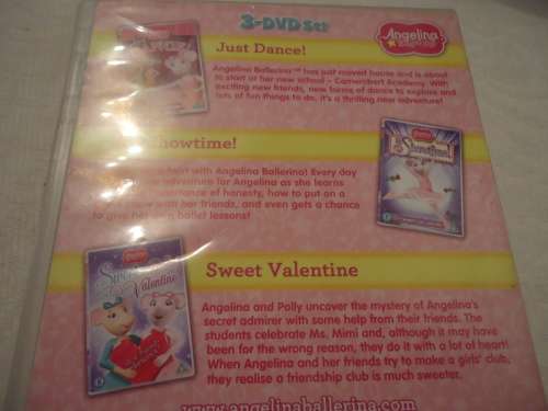 ANGELINA BALLERINA - "CELEBRATE WITH ANGELINA" 3 DVD SET - 91 MINUTES