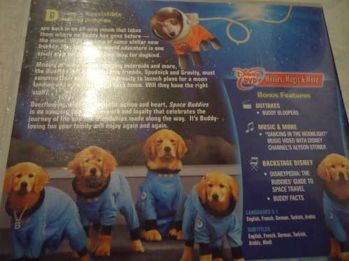 DISNEY "SPACE BUDDIES"  DVD - 80.32 MINUTES