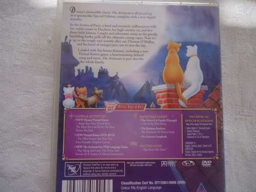 WALT DISNEY - "THE ARISTOCATS"  -   DVD - RUNNING TIME 75.34 MINUTES