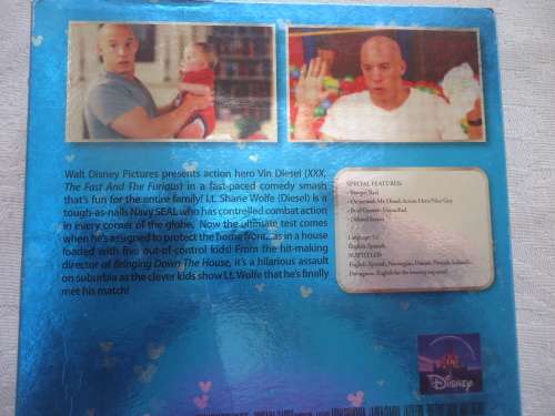 WALT DISNEY FAMILY COLLECTION 6  "VAN DIESEL - THE PACIFIER"  -   DVD - RUNNING TIME 91 MINUTES