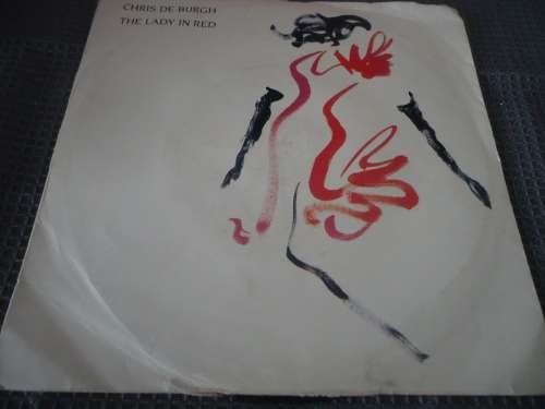 PICTURE SLEEVE CHRIS DE BURGH THE LADY IN RED" 1986 A+M 45 RPM 7 SINGLE
