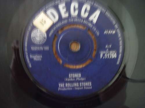 ROLLING STONES "I WANNA BE YOUR MAN B/W STONED" UK IMPORT 1963 DECCA 45 RPM 7 SINGLE