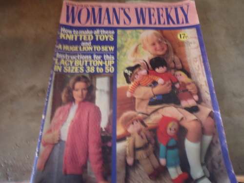 WOMAN'S WEEKLY - 27TH SEPTEMBER 1980 - KNITTING AND CROCHET INCLUDING KNITTED TOYS