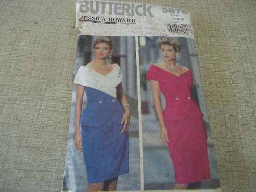 BUTTERICK  PATTERN 5876 - JESSICA HOWARD SIZE14 + 16 + 18 - COMPLETE