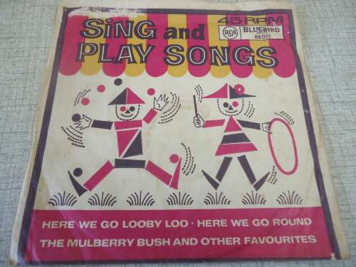 PICTURE SLEEVE "SING AND PLAY SONGS"-45 RPM EXTENDED PLAY AUSTRALIAN RCA BLUEBIRD SEVEN SINGLE