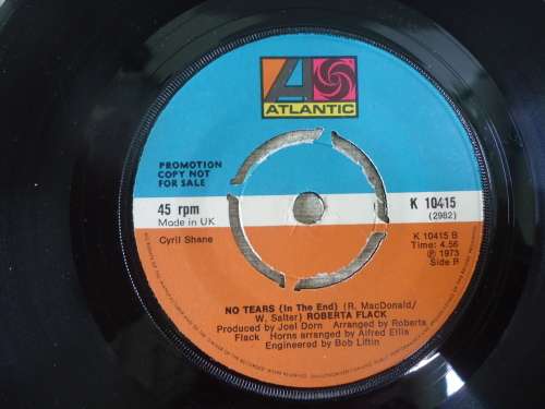ROBERTA FLACK "JESSE B/W NO TEARS" UK PROMOTIONAL COPY - 1973 ATLANTIC SEVEN SINGLE