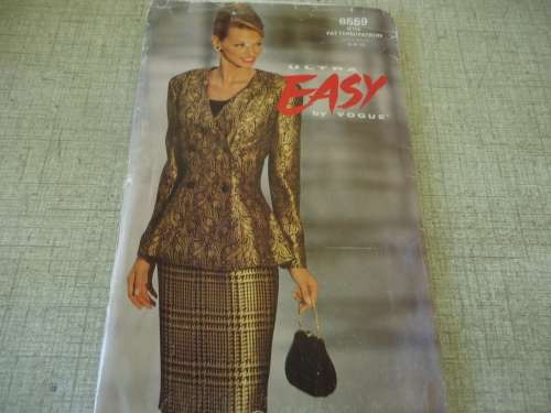 VOGUE ULTRA EASY PATTERN 8559 SIZE6  + 8 + 10  COMPLETE AND UNCUT