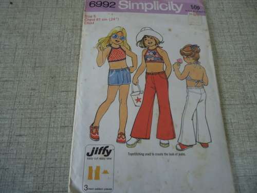 SIMPLICITY PATTERNS 6992 - GIRL CHILD SIZE 5 BREAST 61 CM   COMPLETE