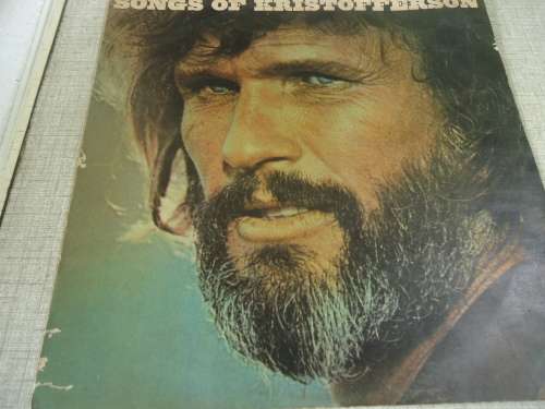KRIS KRISTOFFERSON 'SONGS OF KRISTOFFERSON" RHODESIAN 1977 CBS STEREO LP + RECYCLED CARDBOARD COVER