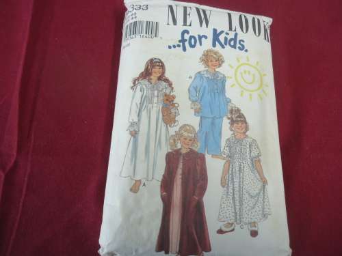 NEW LOOK PATTERNS 6333 - 6 SIZES IN ONE 4 - 9 YEARS COMPLETE