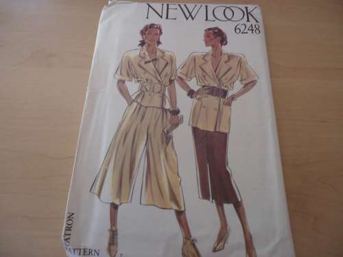 NEW LOOK PATTERNS 6248 - 6 SIZES IN ONE -  8 - 18  COMPLETE AND UNCUT