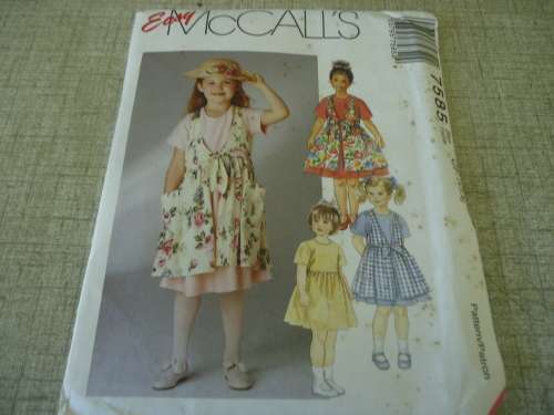 McCALL'S PATTERNS 7585 ONE SIZE CF = 4, 5 & 6  COMPLETE & UNCUT
