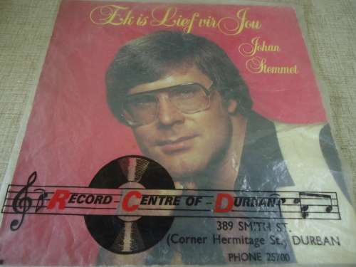 JOHAN STEMMET - EK IS LIEF VIR JOU" 1982 PANORAMA STEREO LP+ PLASTIC COVER