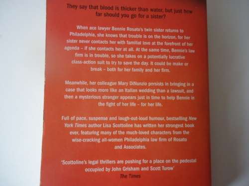 "DEAD RINGER" LISA SCOTTOLINE - SMALL SOFT COVER