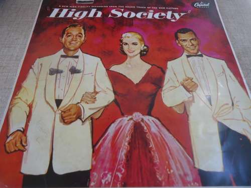 THE ORIGINAL SOUNDTRACK "HIGH SOCIETY"+ GRACE KELLY+FRANK SINATRA + BING CROSBY  CAPITOLLONG PLAY LP