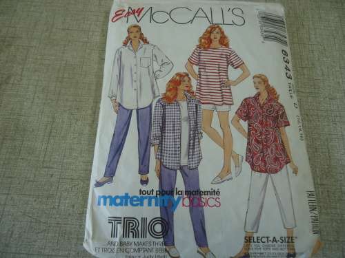 McCALL'S PATTERNS 6343  SIZE D 12 + 14 + 16  COMPLETE