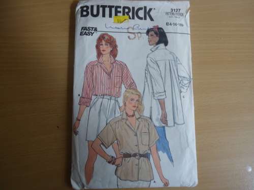 BUTTERICK PATTERNS 3127  SIZES 14 + 16 + 18 - COMPLETE