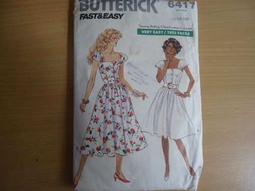 BUTTERICK PATTERNS 6417 SIZES 12 + 14 + 16  COMPLETE