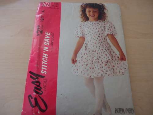 McCALL'S PATTERNS 5221 SIZE B =  4 + 5 + 6  COMPLETE