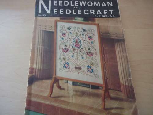 NEEDLEWOMAN AND NEEDLECRAFT NO 53 + COLOUR PICS - 32 PG MAGAZINE WITH A FEW CUT OFF PAGES