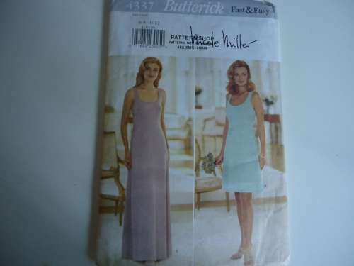 BUTTERICK  PATTERNS 4337  SIZES = 6 + * + 10 + 12  COMPLETE