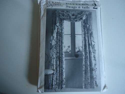 SEWING WITH CONFIDENCE PATTERN 2 -  SWAGS & TAILS -  UNCUT