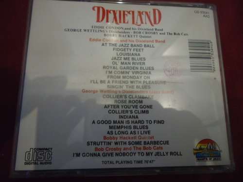 JAZZ: DIXIELAND - COMPLILATION EDDIE CORDON+GEORGE WETTING+BOB CROSBY+ BOBBY HACKETT CD