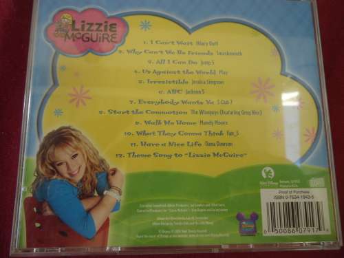 CHILDREN'S MUSIC - :LIZZIE MCGUIRE -  CD