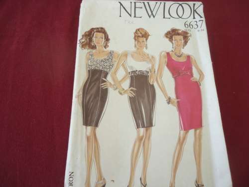 NEW LOOK PATTERNS 6637- 6 SIZES IN ONE - 6 - 16 COMPLETE