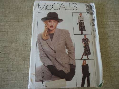 McCALL'S PATTERNS 7954 SIZE 12     COMPLETE & UNCUT