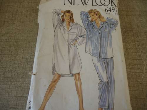 NEW LOOK PATTERNS 6497  SIZES  = 8 - 20 - SEVEN SIZES IN ONE - COMPLETE WITH WORN PACKET
