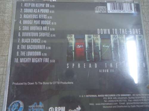 R & B - DOWN TO THE BONE - SOUL - SPREAD THE WORD -  CD