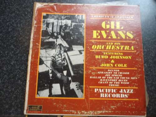 GIL EVANS - FEATURING BUDD JOHNSON & JOHN COE - USA PACIFIC JAZZ  + PLASTIC COVER