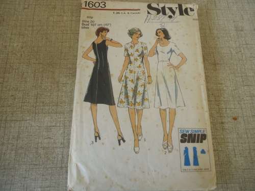 STYLE PATTERNS 1603 SIZE 20 BUST 107 CM  COMPLETE