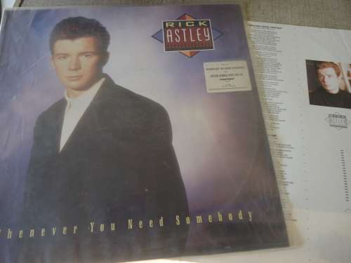RICK ASHLEY - WHENEVER YOU NEED SOMEBODY -GERMAN ISSUE RCA STEREO LP+PLASTIC COVER